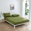 Dreamaker Micro Flannel Combo Fitted Sheet Set Olive Double