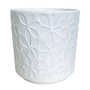 Astin Sinclair 245 x 245mm White Flower Ceramic Pot