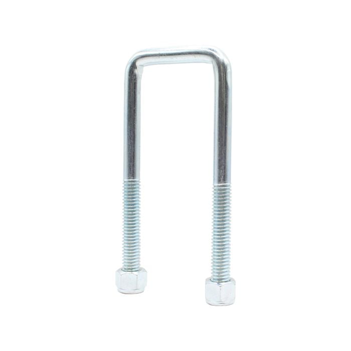 Sunrise U-bolts With Nyloc Nut 1/2" Zinc - 50mm Square, 145mm - Ub50s145z