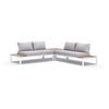 Nova Package B - Outdoor Aluminium Modular Corner Lounge -Light Grey