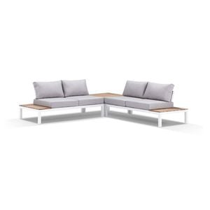 Nova Package B - Outdoor Aluminium Modular Corner Lounge -Light Grey