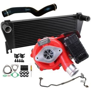 Gen1 High Flow Turbo Charger With 70mm Intercooler & Hose And Genuine Oil Feed Pipe For Ford Ranger 2.2l 2011-2015