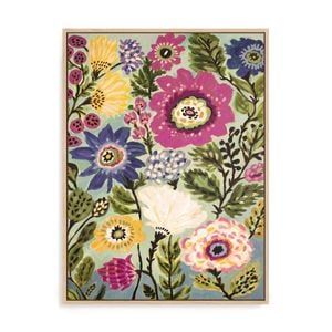 Artey | Garden Of Whimsy IV - Framed Canvas - Natural Frame - 60 x 80cm