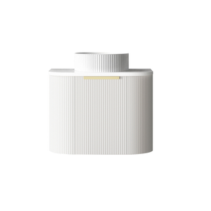 Attica 600mm White Matte Bentwood Fluted Vanity With Pure White Stone Top