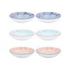 Nicola Spring Patterned Porcelain Pasta Bowls - 3 Designs - Set of 6