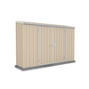 Absco Sheds 3.0 x 0.78 x 1.95m Cream Economy Double Door Garden Shed