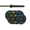 Smai 110kg Hd Bumper Plate Set Inc 20kg Barbell - 20kg Army Green Barbell