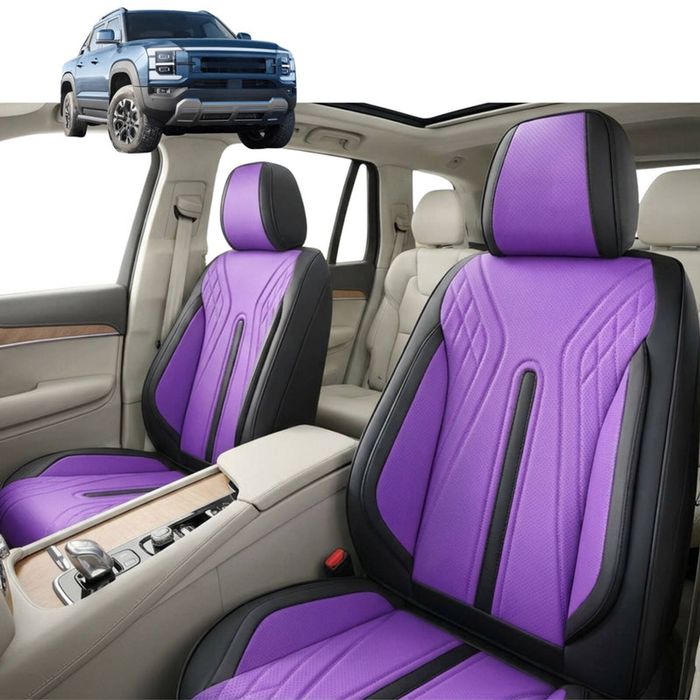 Australian Goose Front Seat Covers for BYD Shark 6 2024 - Current - PU Leather, Purple (2pc)