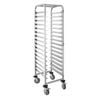 Vogue Tray Clearing Trolley 16 Level Stainless Steel Fs379 1723x413x500mm Commercial Kitchen Storage