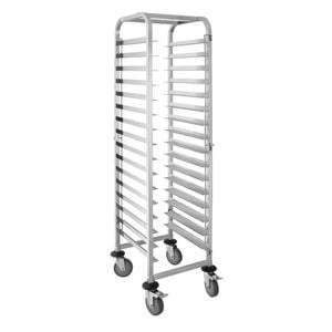 Vogue Tray Clearing Trolley 16 Level Stainless Steel Fs379 1723x413x500mm Commercial Kitchen Storage