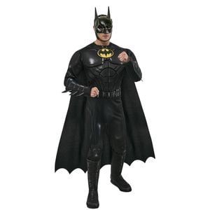 Dc Comics Batman Keaton Deluxe The Flash Costume Dress Party Cosplay Outfit M