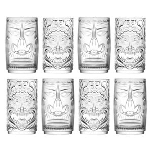 RCR Crystal 8 Piece Tiki Highball Glasses Set