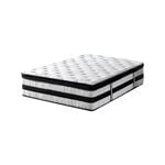 DreamZ Mattress Euro Top Mattress Pocket Spring Firm Egg Crate Foam 35cm Queen