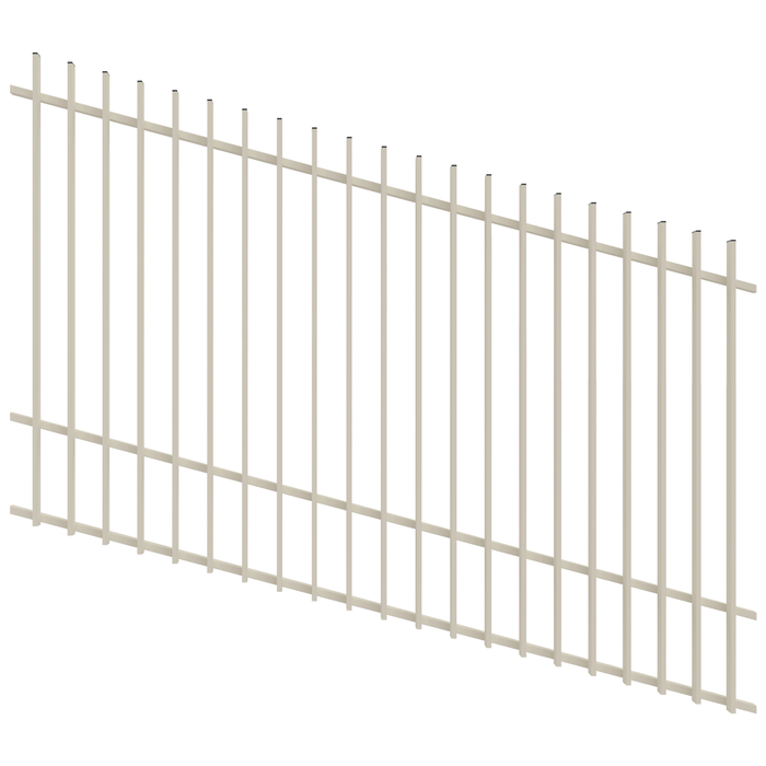 ProtectorAl 1201-2400W x 1500H Surfmist Radiator Pool Fence Panel Raked Up to 15º