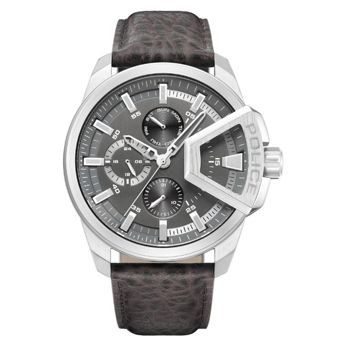 Police Analogue Brown Dial Multifunction Men's Watch (pewjf0005703)