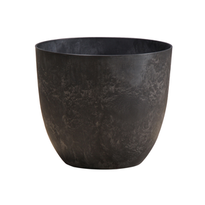 Tuscan Path 55 x 45cm Black Stone Art Egg Pot