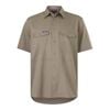 Citeco Men's Khaki Short Sleeve Shirt - Size M