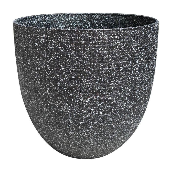 Northcote Pottery 30cm Black Riley Egg Pot