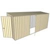 Build-A-Shed 1.2 x 4.5 x 2.0m Skillion Single Hinged Side Door Shed - Cream