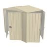Build-a-Shed  2.3 x 1.5 x 2.3m Gable Double Hinged Side Door Shed - Cream