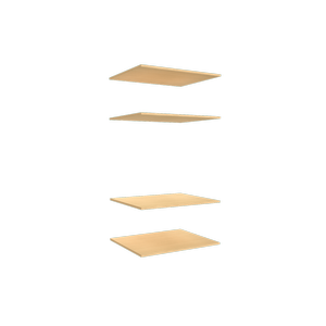 Lugna 4 Shelf Insert Kit Sand Fits 750 x 580mm Cabinet Shell