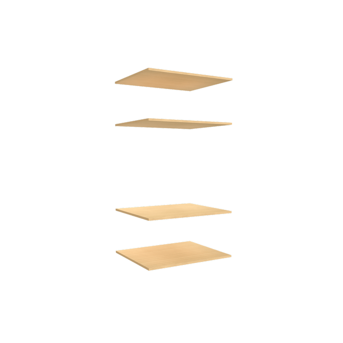 Lugna 4 Shelf Insert Kit Sand Fits 750 x 580mm Cabinet Shell