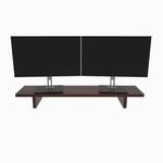 Desky Monitor Stand - Dark Walnut Rubberwood