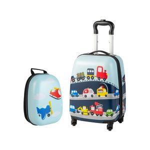 Costway 2PC Kids Luggage Set 16'' & 13'' Backpack Travel Suitcase