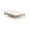 Stella Queen Size Natural Ash Wood Wooden Bed Base