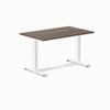 Desky Fixed Height Jarrah Legno Melamine Desk 120x75cm White Leg