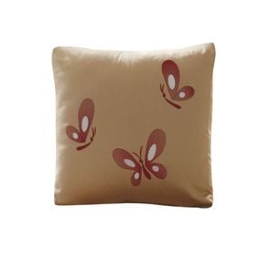 Orient Sense Fan Butterfly Embroidery Filled Cushion