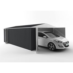 EnduraShed 7.5 x 3.75 x 2.48m Tall Garage Garden Shed - Monument