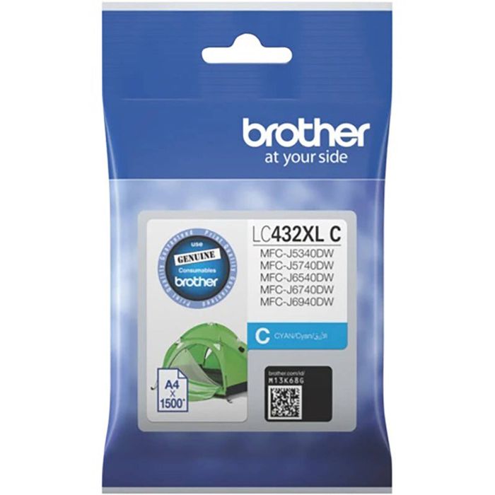 Brother Brother LC432XL Cyan High Yield Ink Cartridge Toner LC-432XLC