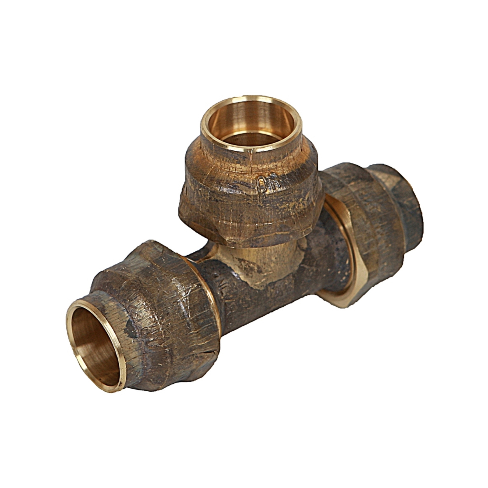 Brasshards 20FL x 20FL x20FL Brass Flared Tee