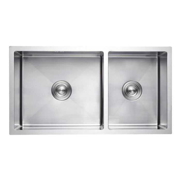 Kartrite 304 Stainless Steel Kitchen Laundry Sink 715x450mm Satin Undermount Topmount Drop-In Basin Strainer Waste