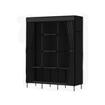 Artiss Storage Wardrobe 173cm Black