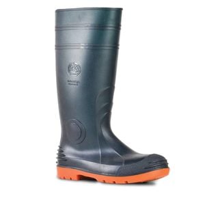 Bata Industrials Green/Orange Jobmaster 3 Safety Toe and Midsole PVC Gumboot - Size 9