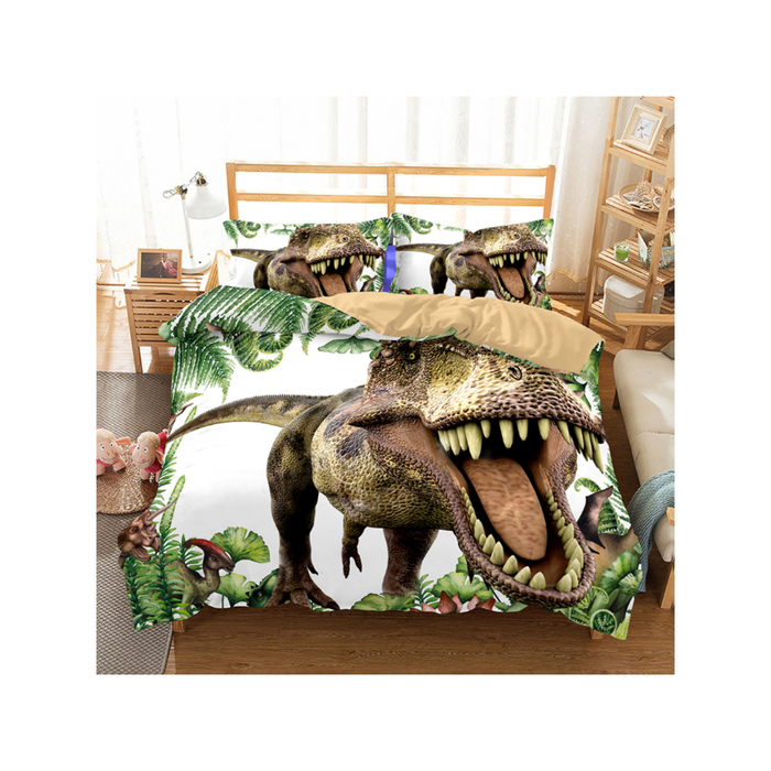 3D Jurassic Dinosaurs Quilt Cover Set Bedding Set Pillowcases 107