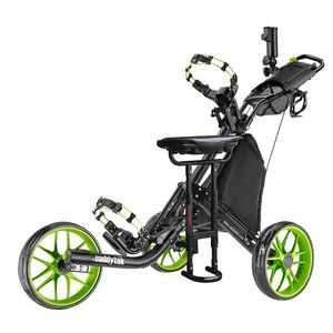 Caddytek Caddylite Ez-fold Pro 3-wheel Golf Buggy With Seat - Lime