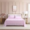 Betsey Johnson Lovely Bow Trellis Flat Sheet & Pillowcase Set Single Bed Pink