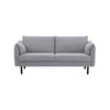 Channel 3 Seater Fabric Sofa Lounge Couch Grey