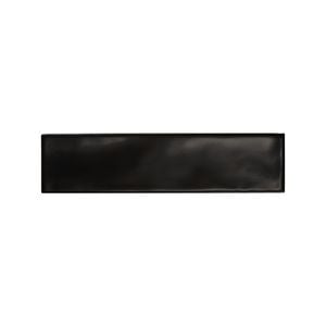 Belite 76 x 306mm Boulevard Subway Black Matt Ceramic Wall Tile - Black Matt