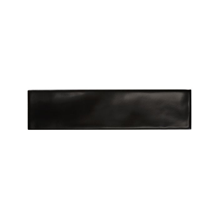 Belite 76 x 306mm Boulevard Subway Black Matt Ceramic Wall Tile - Black Matt