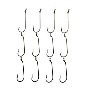 Forceten Size 3/0 Gang Fishing Hooks – 5 Pack