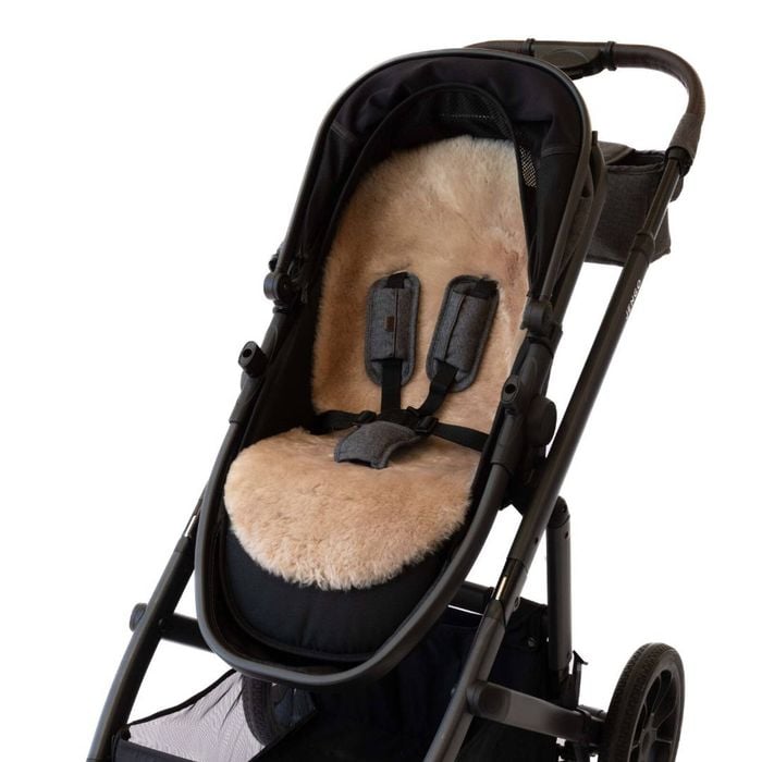 Naturally Sheepskins Blush Luxe Lambskin Pram Liner Shorn Wool