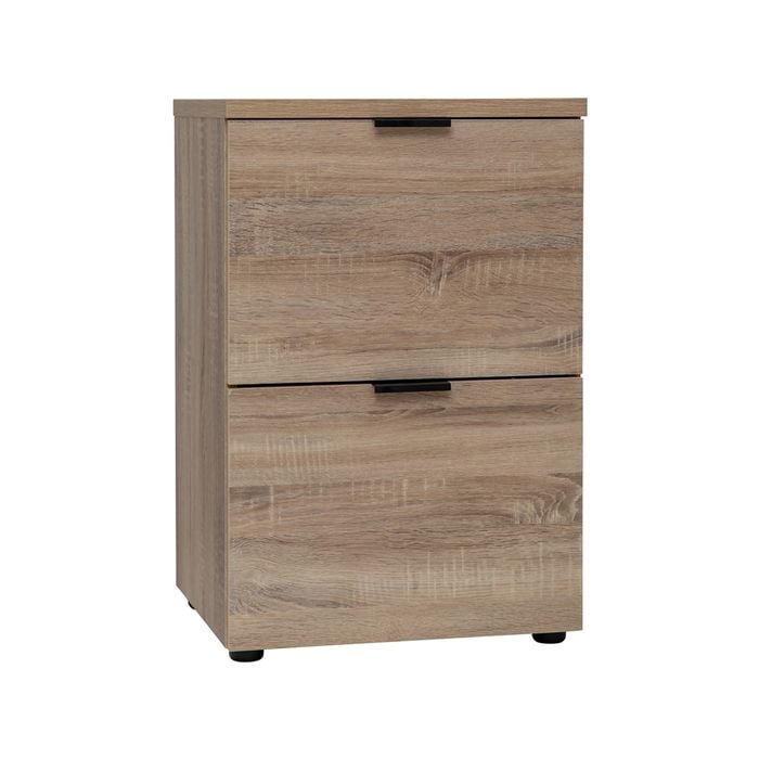 Rico 2 Drawer Filing Cabinet Light Sonoma Oak