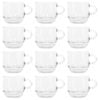 LAV Cozy Stacking Glass Espresso Cups - 90ml - Pack of 12