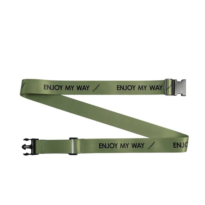 M SQUARE Luggage Strap – Adjustable Travel Suitcase Belt for Extra Security Green