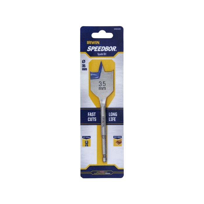 IRWIN 35mm Blue Groove Spade Bit 