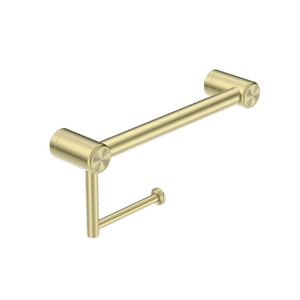 Nero Mecca Care 25mm Toilet Roll Rail 300mm Brushed Gold